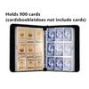400pcs/900pcs Naruto Card Album Book Folder 4/9 Card Slots Collections Zipper Double Pocket Zipper Card Binder Holder