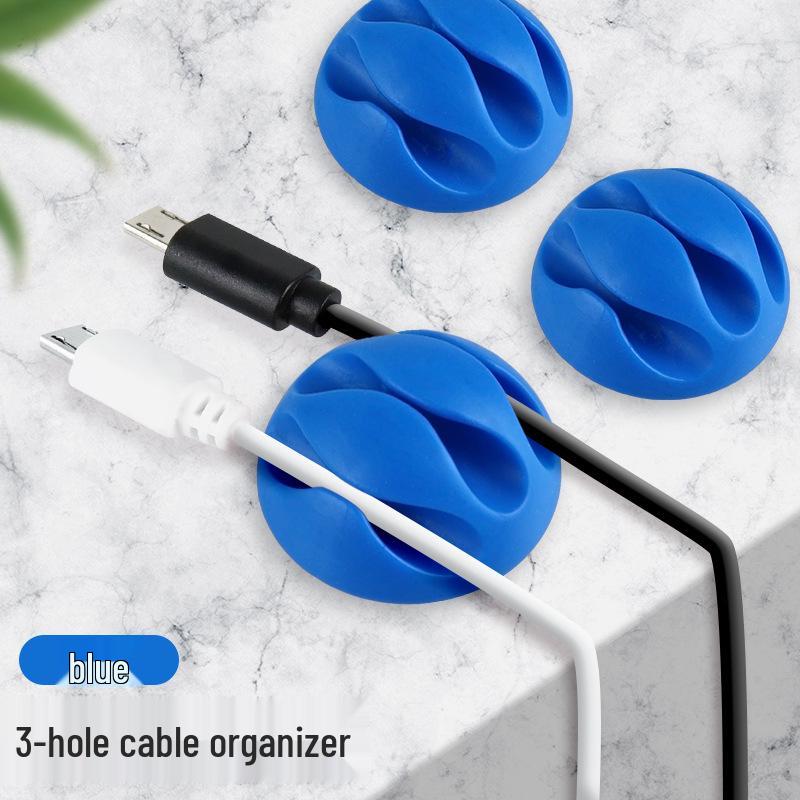 Stolní organizér na kabely a klip pro uložení sluchátek