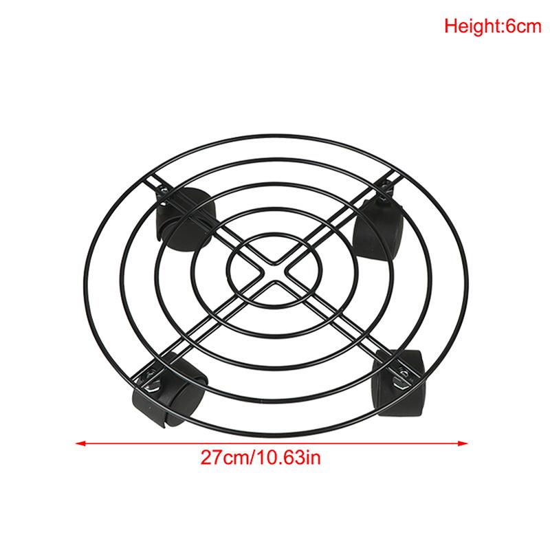 Plant Stands Indoor Metal Flower Pot Stand Heavy Duty Plants Holder With Four Wheels Plant Mobile Trolley For Corner Gardening