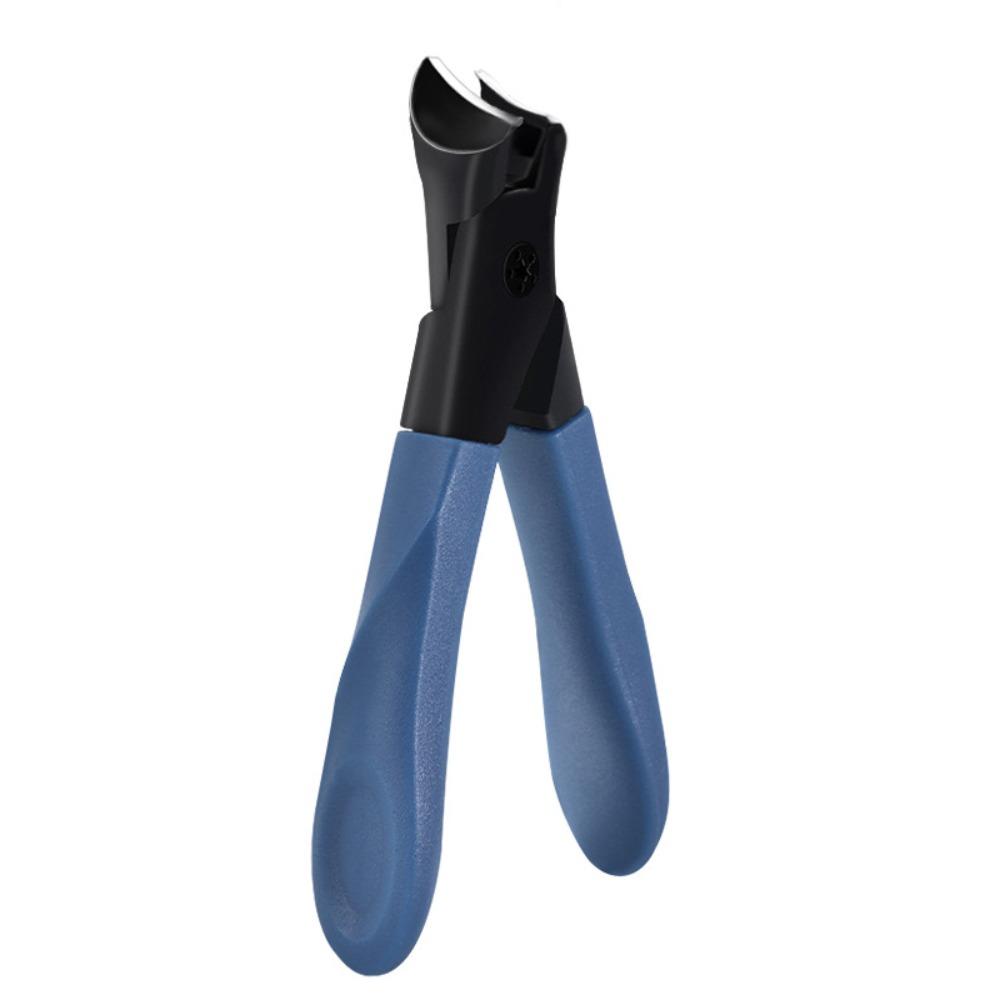 

Ножницы для ногтей с защитой от брызг, большие, для толстых и твердых ногтей, профессиональные диагональные плоскогубцы, бытовые Blue Oblique Mouth