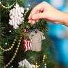 Xmas Pendant Rearview Backpack Personalized Family Hanging Ornament Decorative Window Polices Pendants New Year Tree