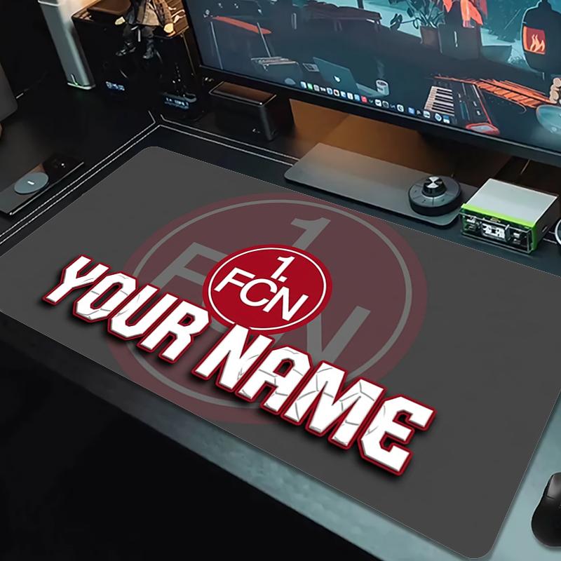 Custom Name Fc Nrnberg Mouse Pad Large Gaming Table Cushion Non-slip Laptop Tablet Big Mousepad XXL Mat Mini PC Playmat With Lock edge