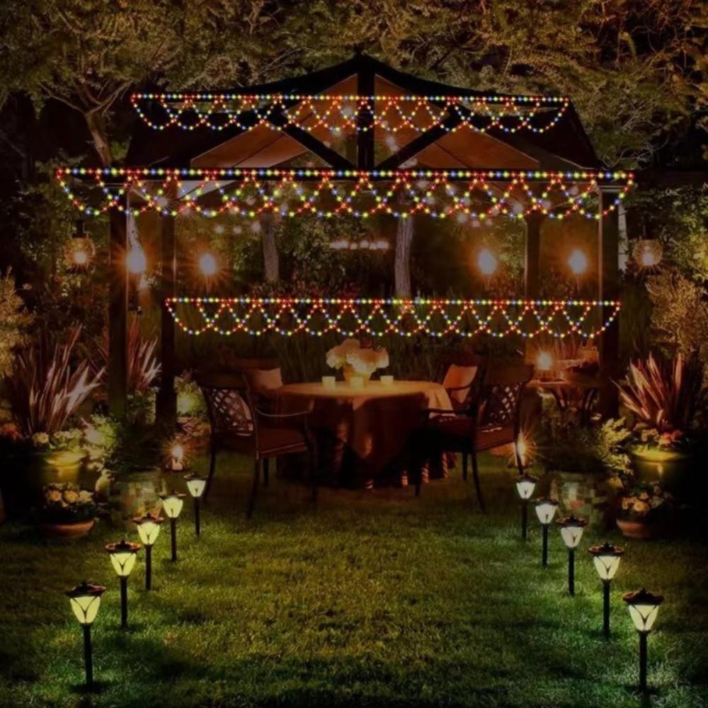 4M Hanging Curtain Light USB Power Festival Lights Decorative Eave String Lamp Patio