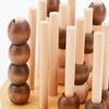 Four in A Row Holiday Board Game Wooden Portable Party 4 Set