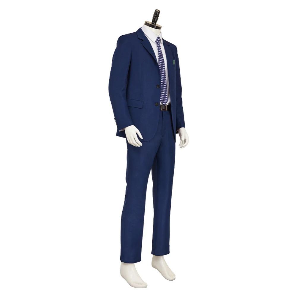 Severance Mark Blue Suit Set Cosplay Costume Movie Character Halloween Masquerade Performance Clothing for Men