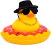 Car Rubber Duck Dashboard Yellow Duck Decoration For Car Dashboard Decorations Duck Toy With Swim Ring