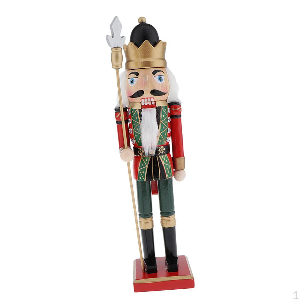 

Wooden Nutcracker Soldier Figurines Ornaments Puppets Figures Dolls Toy, Christmas Tree Style3