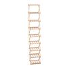 Corner Shoe Rack Multi Tier Foldable Space Saving Wood Shoe Organizer for Home Dormitory Entrance