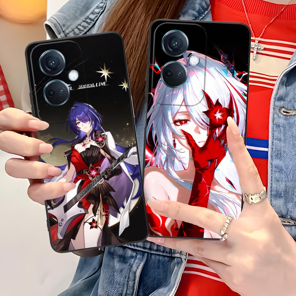 HSR Acheron Matte TPU Mobile Phone Case for OPPO Find X9 X8 X7 X6 X5 X3 X2 Plus s Pro Ultra Lite Colorful Printing Cover
