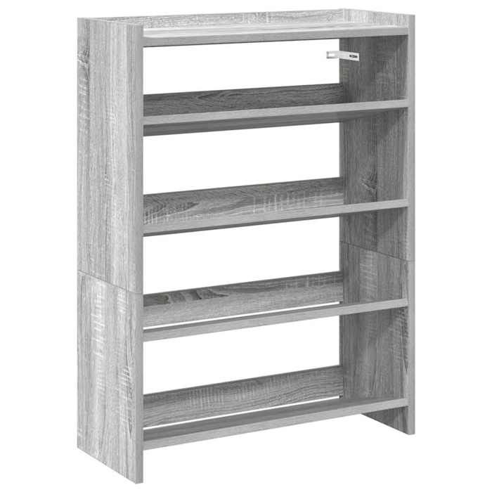 VidaXL Étagère à chaussures sonoma gris 60x25x81 cm bois d'ingénierie 859883