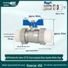 PPR Double Union Ball Valve - All Copper, Thickened, Straight Through Floor Heating with Hot Melt, Sizes DN20, DN25, DN32