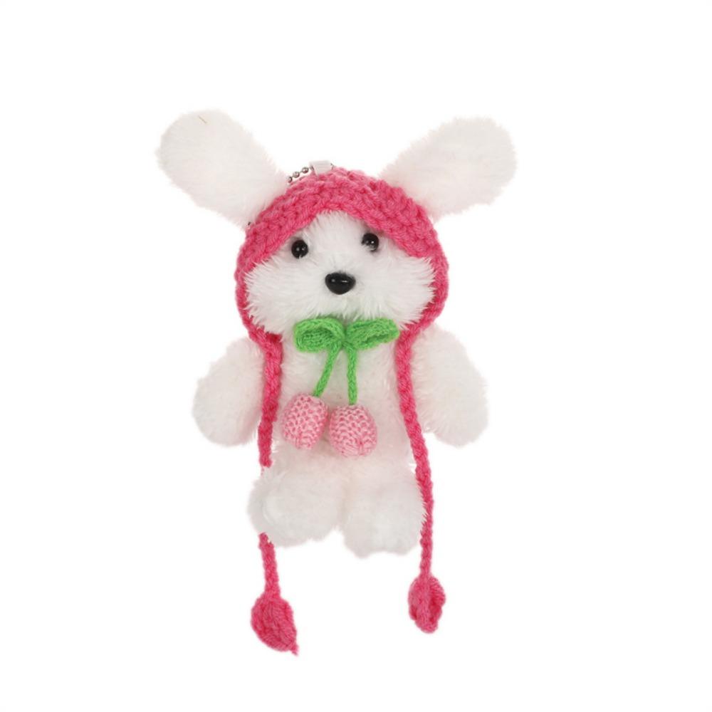 

Beanie Hat Plush Dog Keychain Plush Dog Plush Keyring Keyfob Puppy Plush Pendant Couple Gift Style 3