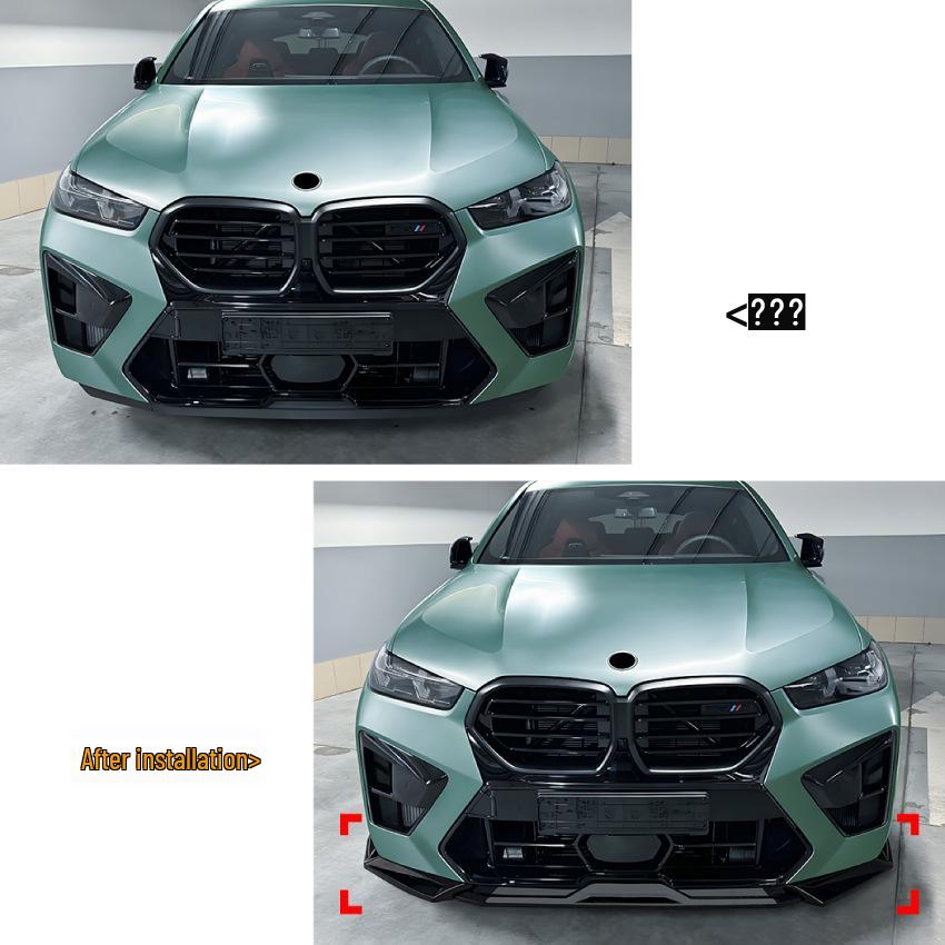 Front Lip Spoiler Kit for BMW X5M F95 & X6M F96 LCI 2024+