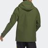 Adidas Vevd jakke med hette Menn Overbekledning Grønn GP0990