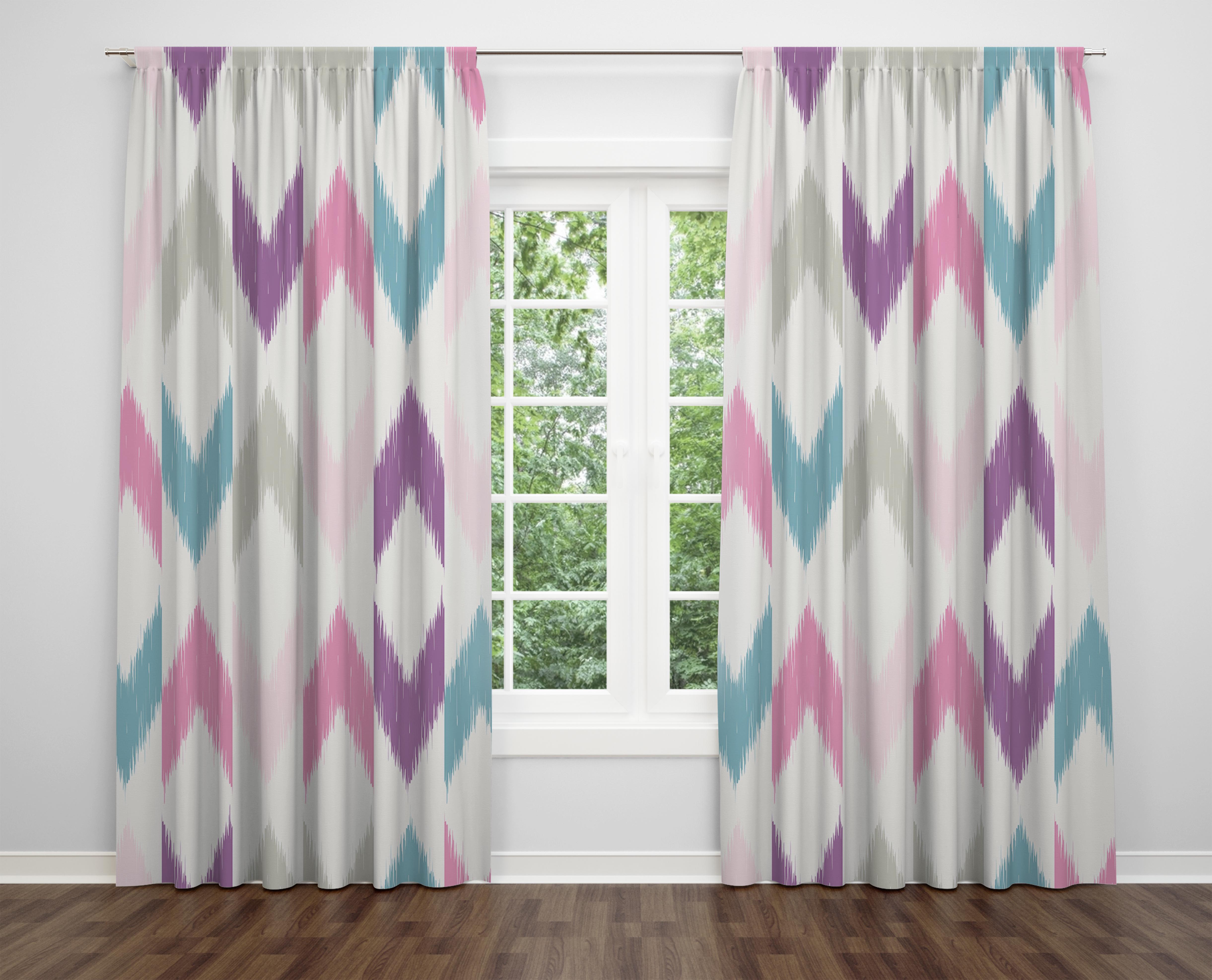 

Декоративний дизайн, високоякісна бавовняна тканина, ви можете вибрати одну або подвійну фіранку з крила 1 piece різнокольоровий