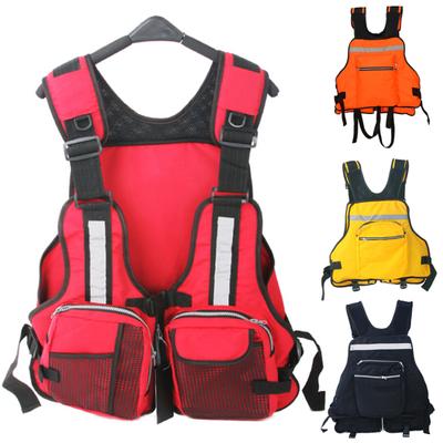 MUQZI Sports Accessory Adult Life Saving Buoyancy Jacket Reflective Swimming Boating Drift Fishing Vest