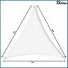 Shade sail sunshade white canopy awning garden 5x5x7m