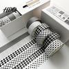 Vintage Style Washi Tape 6 Rolls Plaid Set Grid Checkered Pattern Masking Tape Self Multi-purpose Adhesive Decorative for DIY Crafts Journal,