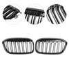 2PCS Gloss Black Front Kidney Grill Grille Fit BMW 2 Series F45 F46 2018-2021