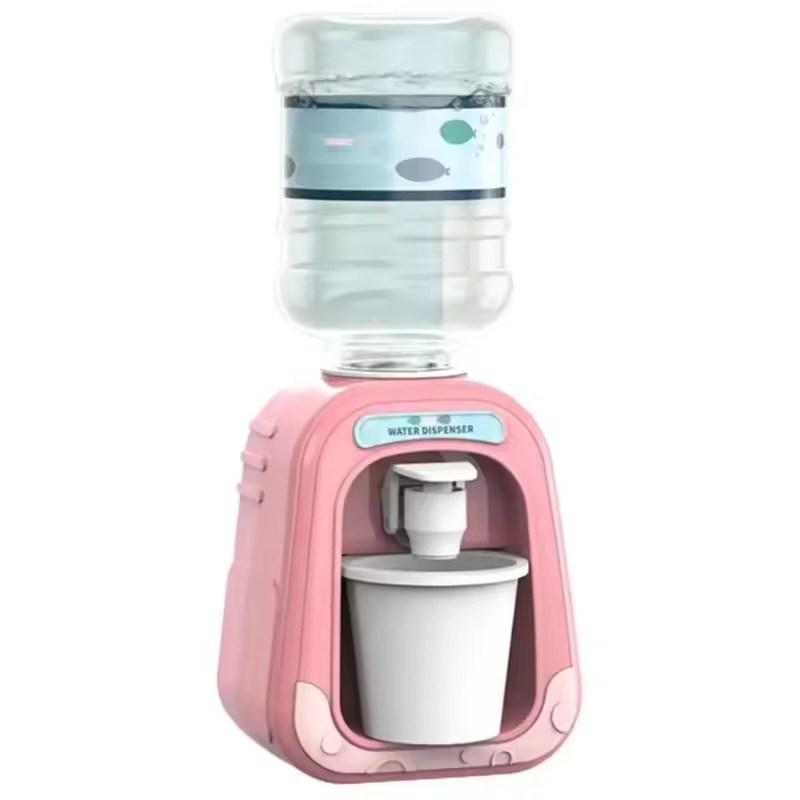 1PCS Mini Play House Cartoon Water Dispenser Rotatable and Detachable Cartoon Children's Beverage Machine Interactive Kids Toys