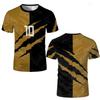 New Simple Paw Print Sports T-shirts Competition Training Uniform Unisex Outdoor Sports Fitness Breathable Round Neck Jersey
