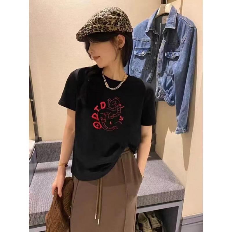 

Женская футболка в простом стиле с летним топом для пар меньшинств 2XL чёрный