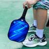 Lightweight Blue Fiberglass Pickleball Paddle Set - Portable and Durable