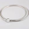 Original Moments Lobster Ball Clasp Smooth Snake Chain Necklace For 925 Sterling Silver Bead Charm Europe Diy Jewelry