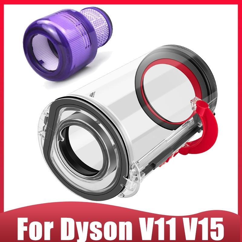 For Dyson V11 V15 SV14 SV15 SV22 Vacuum Cleaner Large Size Dust Bin with HEPA Filter,Dust Bucket Replacement Part