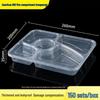 Disposable 5-Compartment Rectangular Meal Containers