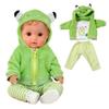 43Cm Doll Outfits For 17-18Inch Dolls Baby Born Doll Cute Jumpers Rompers Suit+Shoes Warm Clothes On A Doll Baby Christmas Gift