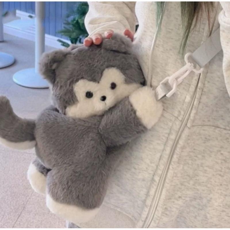 Wholesale Little Penguin Lamb Lying Bag Cute Plush Bag Backpack Doll Crossbody Cute Cartoon