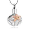 Seashell Cremation Pendant Small Urn Ashes Keepsake Urn Necklace