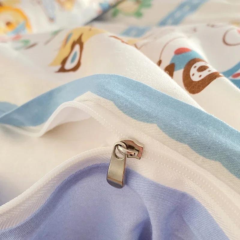 Cartoon Car Duvet Cover 100Cotton Material Cute Animal Dinosaur Bedding Collection For Boys Girls Teen 3 Piece Soft Reversible Comforter Cover