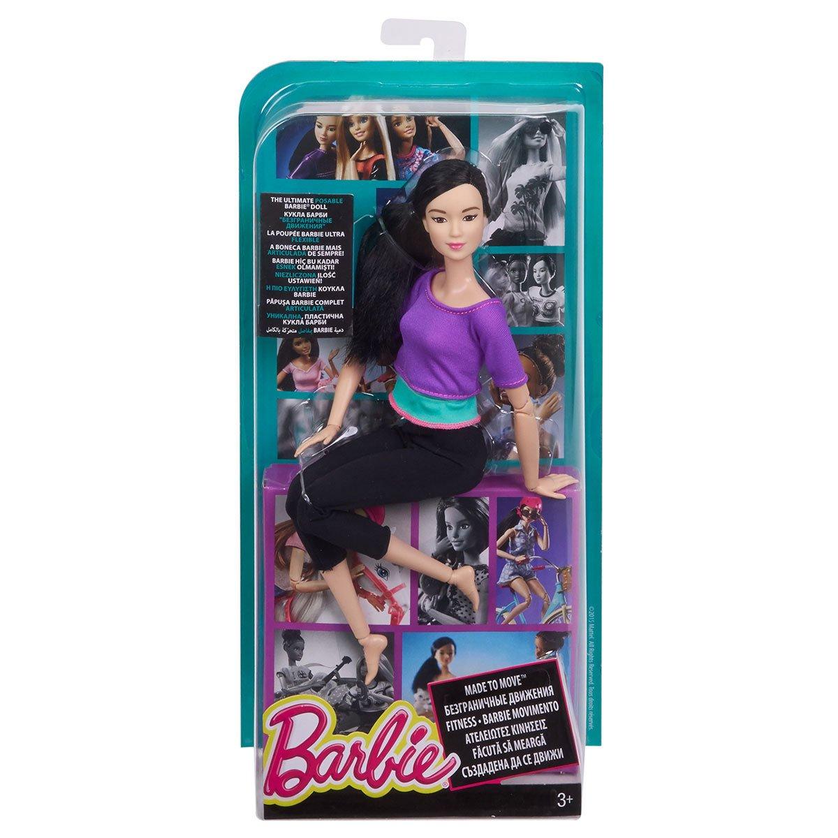 

DHL84 Кукла Barbie® Infinite Motion с черными волосами - черные колготки