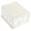 Dustproof PVC Wall Switch Socket Box Type 86 Mounting Back Box Wall Switch Socket-Plug Single Switch White Bottom Box