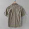 Harajuku Style Short Sleeve Plaid Shirts for Men Summer Casual Tops Button Bubble Shirt Male