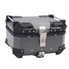25L Motorcycle Top Case with Security Lock Waterproofing Aluminum Alloy Quick Release Trunk Top Box for Helmet Luggage