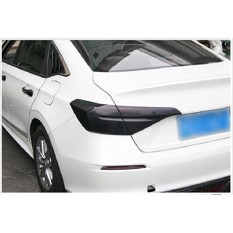 2P Black Exterior Rear Fog Light Lamp Strip Cover Trim For Honda Civic 22-2024