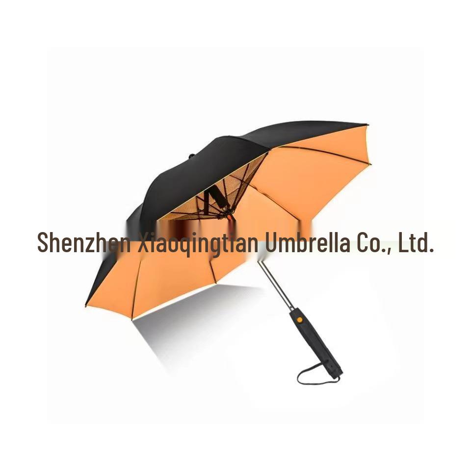 Umbrella with Built-in Fan and Mist Cooling – Sunscreen and Water-Spraying Technology
