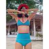 Zhou Yutong Women's 2024 Sexy Bikini with Cover-Up - Influencer Style Conservative Two-Piece Swimsuit