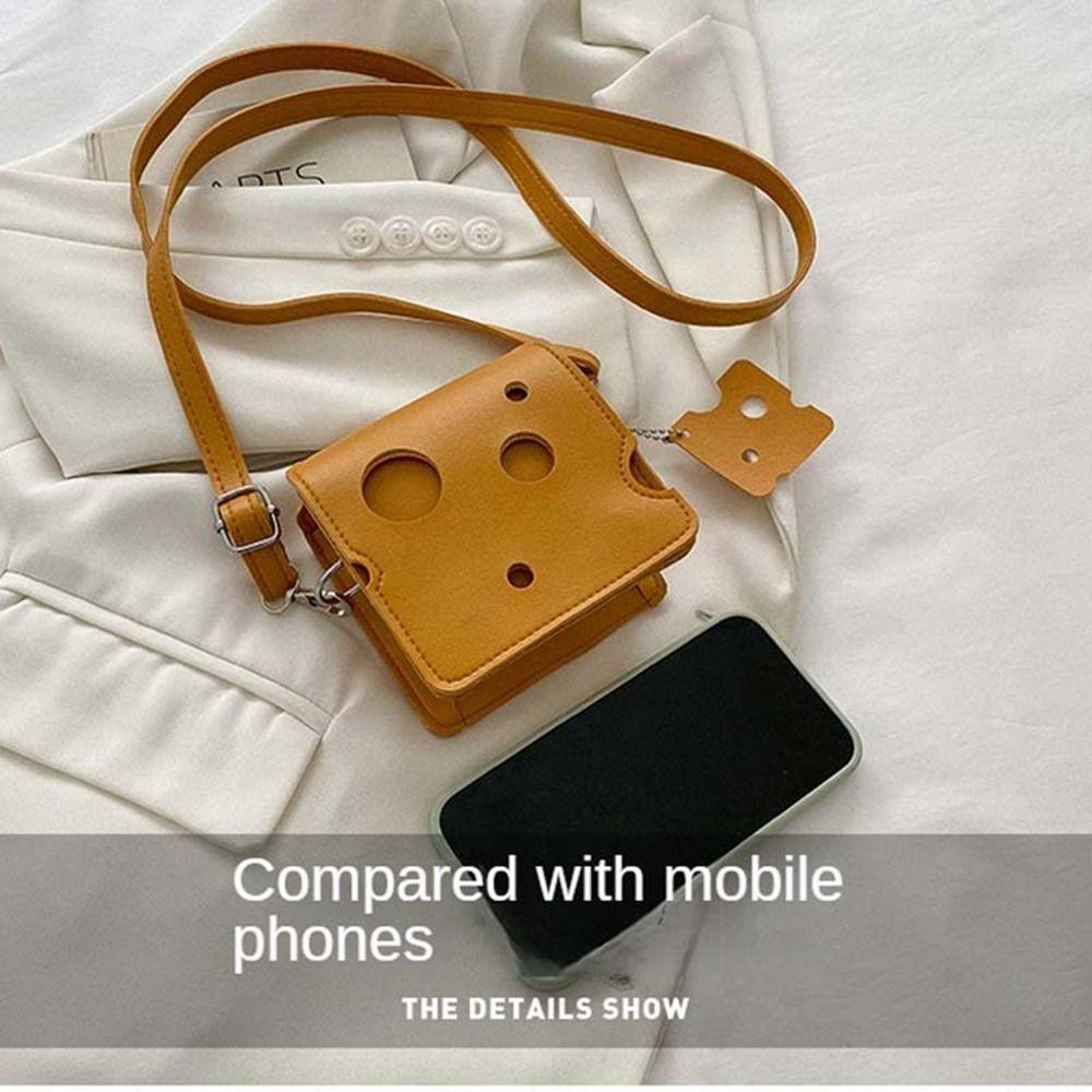 Triangle Mini Shoulder Bag Square Crossbody Bag Cute Cheese Shaped Bag Travel