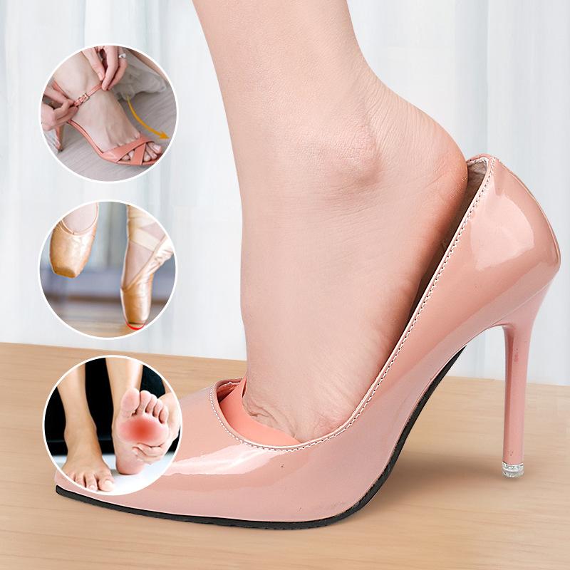 New Ballet Toe Cover High Heels Front Sole Anti-pain Foot Pad Silicone Soft Anti-wear Toe Cover