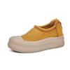 Leather little white shoes women's summer new hollow breathable casual shoes thick-soled versatile height-increasing shoes retro women's shoes