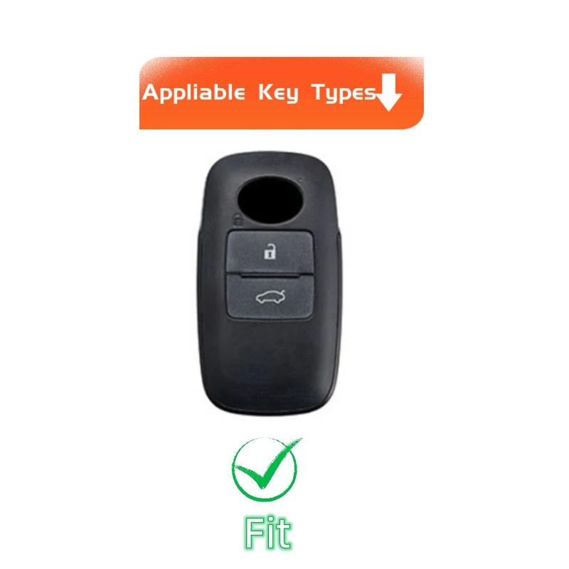 Schlüsselanhänger-Abdeckung für Toyota Yaris Ativ Raize Veloz Avanza Rush Perodua Daihatsu Malaysia Auto Smart Remote Autoschlüssel-Hülle