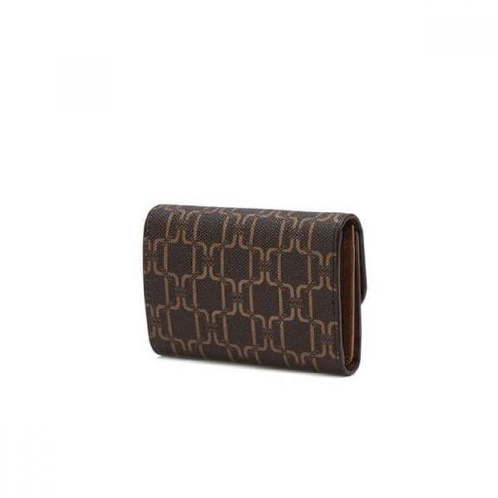 Daks Brown Dd Logo Pattern Leather Wallet Dcwa4e718w2