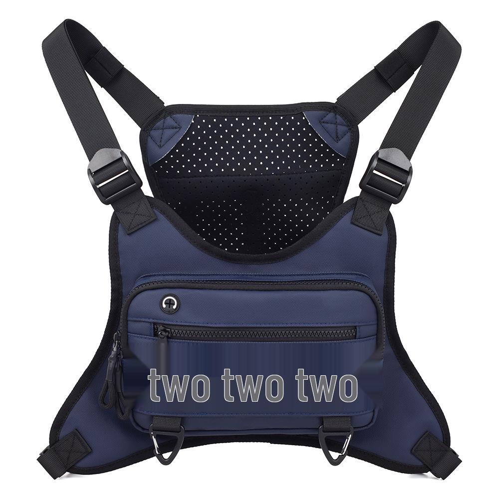 Men's Casual Cycling & Hiking Chest Bag - Functional Vest Bag for Running & Fitness