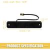 LED Side Marker Light 25952319 Front Turn Signal Lights Fender Sidemarker Lamps for Hummer H2 2003-2009 Black Lens Amber LED Light 1 Pair
