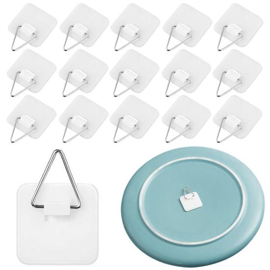 Picture Hanging Vertical Hooks Strong Load-bearing Easy To Install Self-Adhesive Wall Plate Hangers Photo Frame Display Hooks