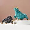 Creative Nordic Resin Animal Sculpture Abstract Simulation Ox Sculpture Modern Home Decoration Portico Desktop Accessories Gift